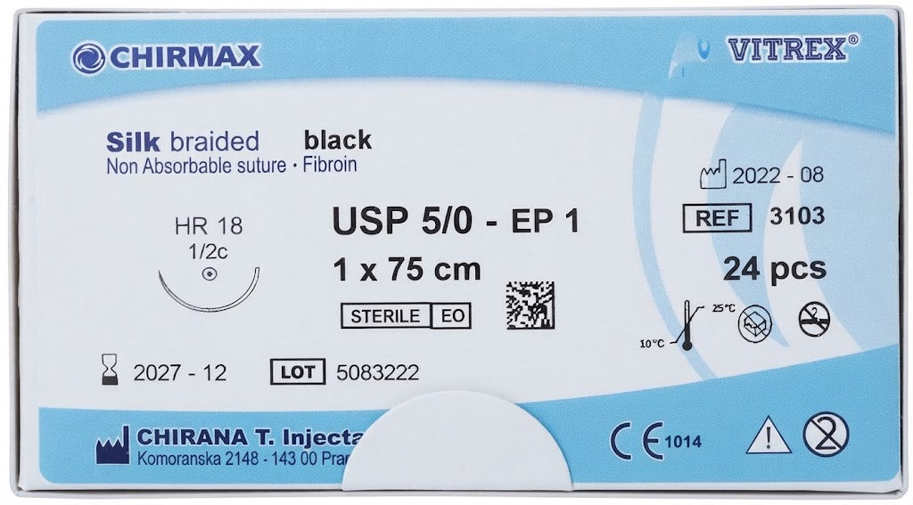 Suture chirurgiche non assorbibili Silk REF/3103-VITREX - ALMAMED