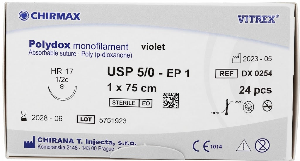 Suture chirurgiche assorbibili Polydox REF/DX 0254- VITREX - ALMAMED