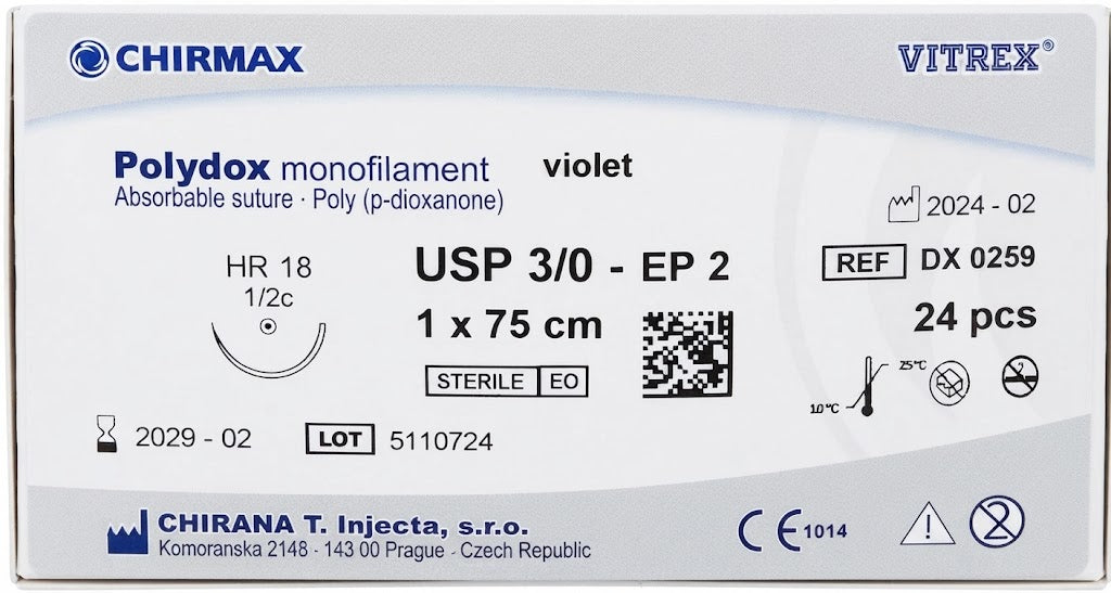 Suture chirurgiche assorbibili Polydox REF/DX 0259- VITREX - ALMAMED