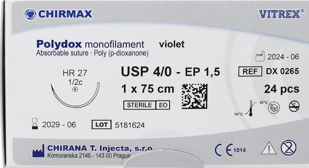 Suture chirurgiche assorbibili Polydox REF/DX 0265- VITREX - ALMAMED