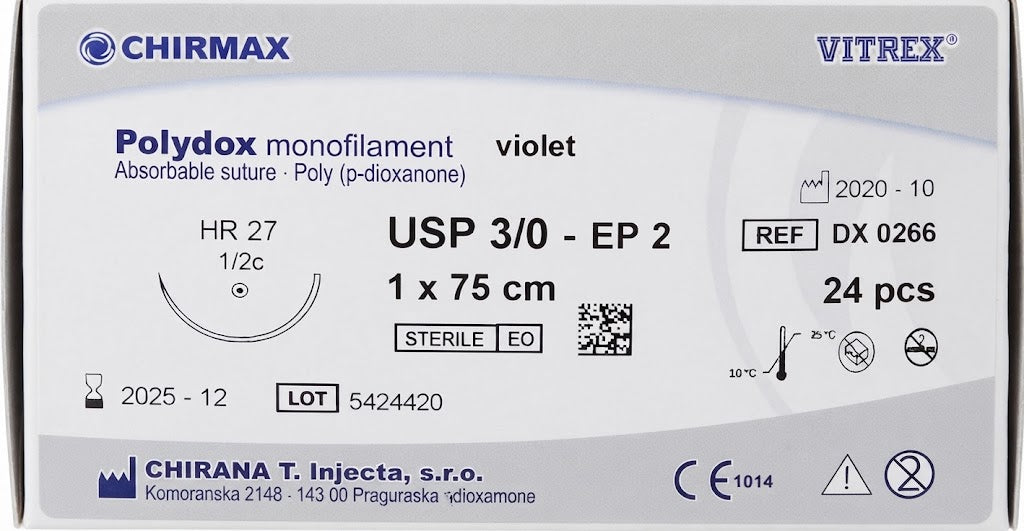 Suture chirurgiche assorbibili Polydox REF/DX 0266- VITREX - ALMAMED