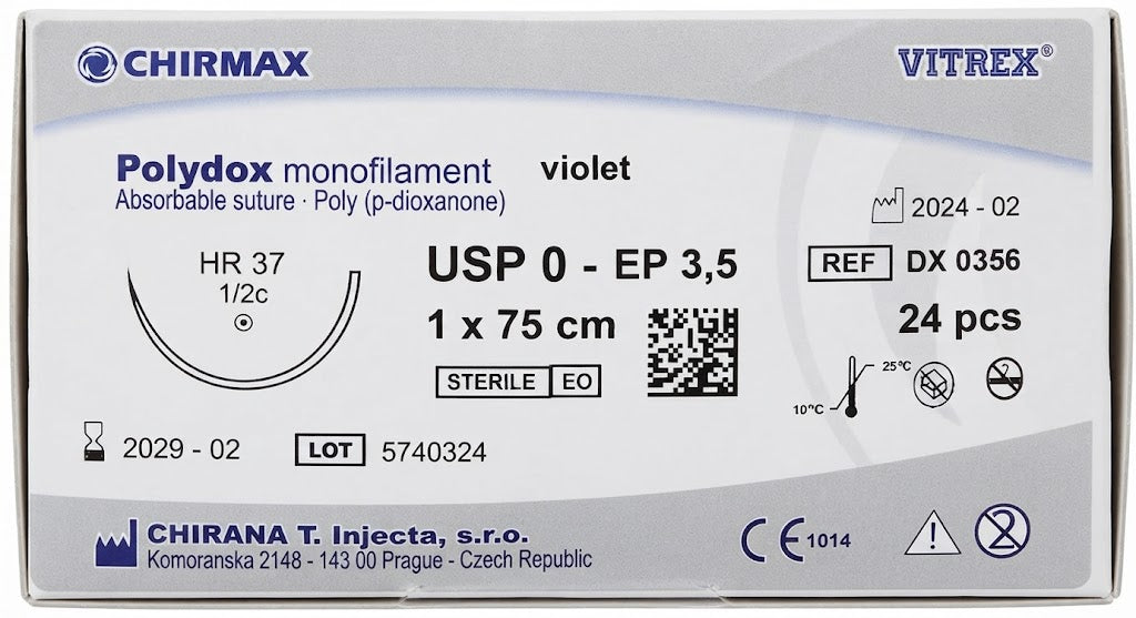 Suture chirurgiche assorbibili Polydox REF/DX 0356- VITREX - ALMAMED