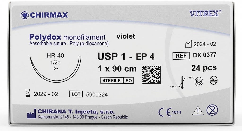 Suture chirurgiche assorbibili Polydox REF/DX 0377- VITREX - ALMAMED