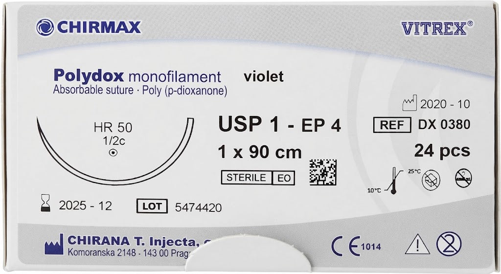 Suture chirurgiche assorbibili Polydox REF/DX 0380- VITREX - ALMAMED