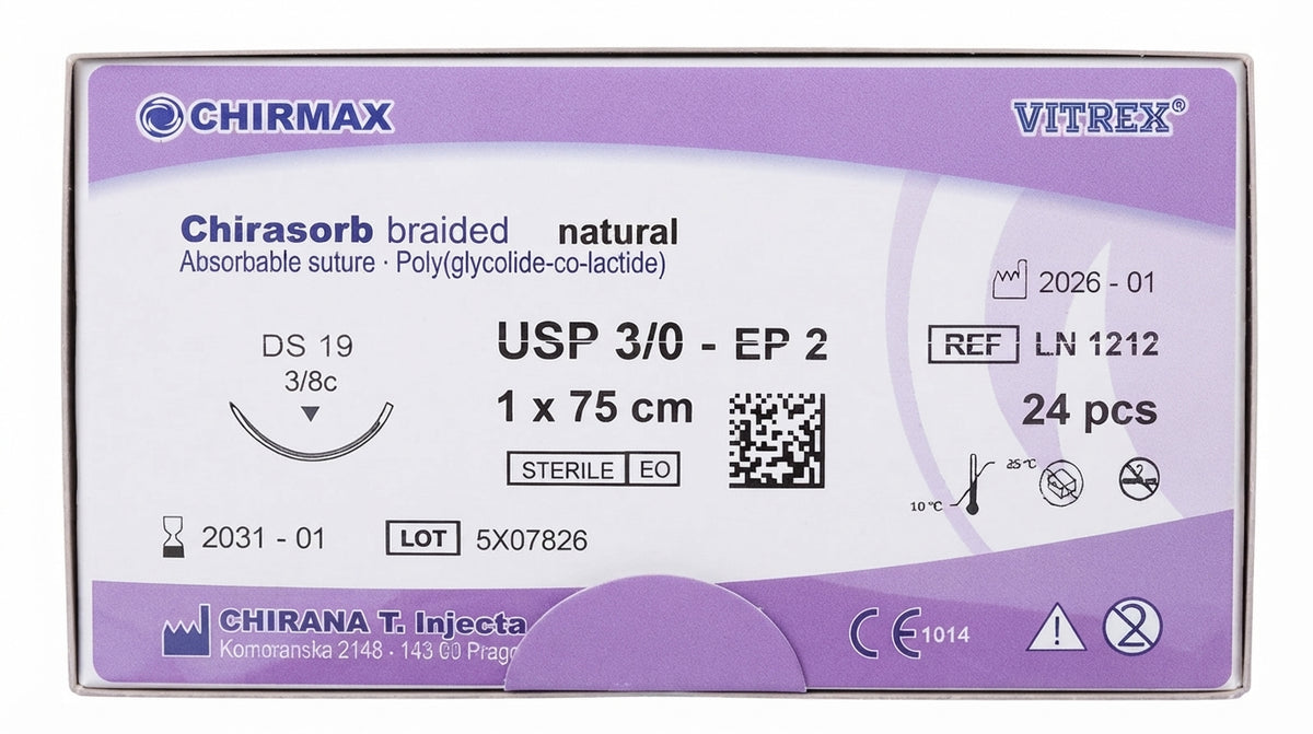Suture chirurgiche assorbibili Chirasorb REF/LN 1212- VITREX - ALMAMED