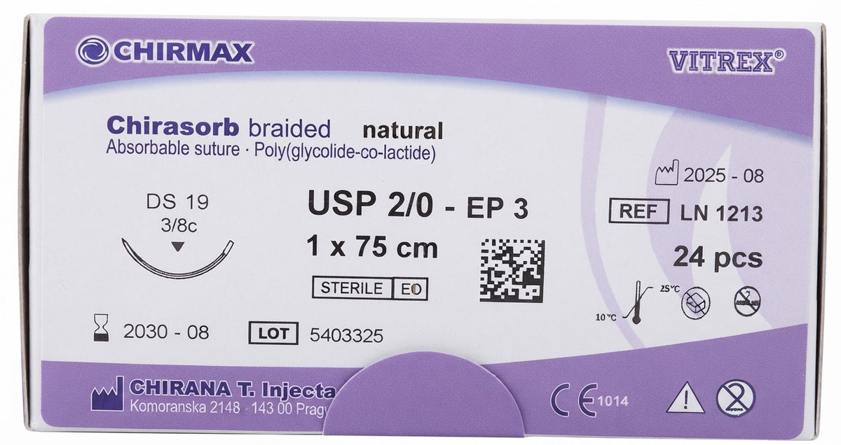 Suture chirurgiche assorbibili Chirasorb REF/LN 1213- VITREX - ALMAMED