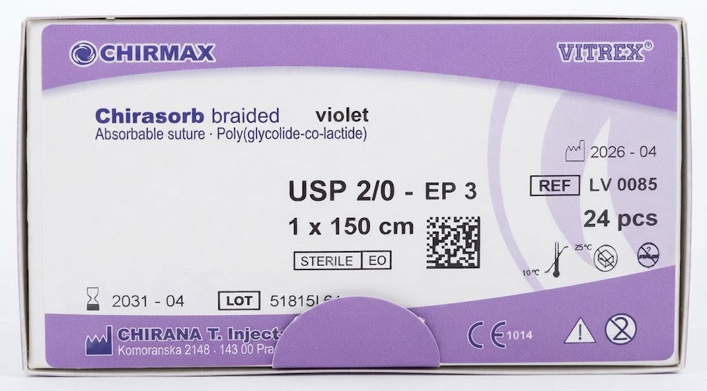 Suture chirurgiche assorbibili Chirasorb REF/LV 0085- VITREX - ALMAMED