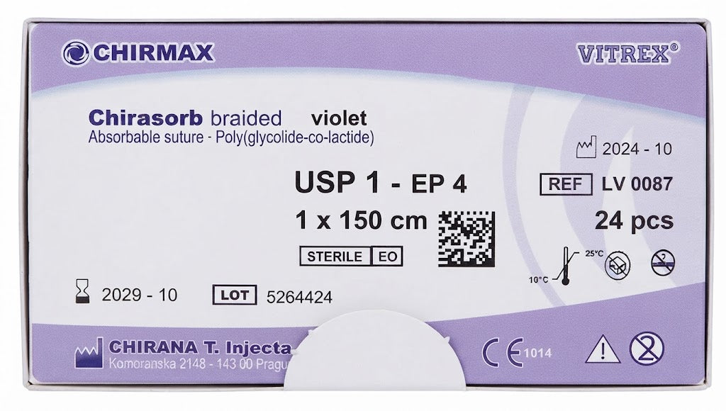 Suture chirurgiche assorbibili Chirasorb REF/LV 0087- VITREX - ALMAMED