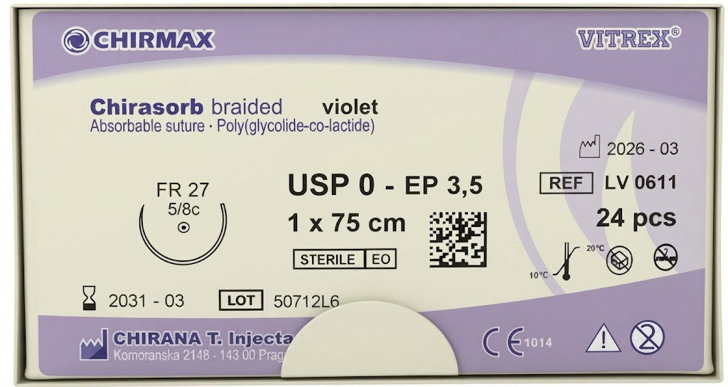 Suture chirurgiche assorbibili Chirasorb REF/LV 0611- VITREX - ALMAMED