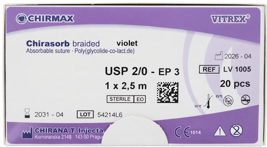 Suture chirurgiche assorbibili Chirasorb REF/LV 1005- VITREX - ALMAMED