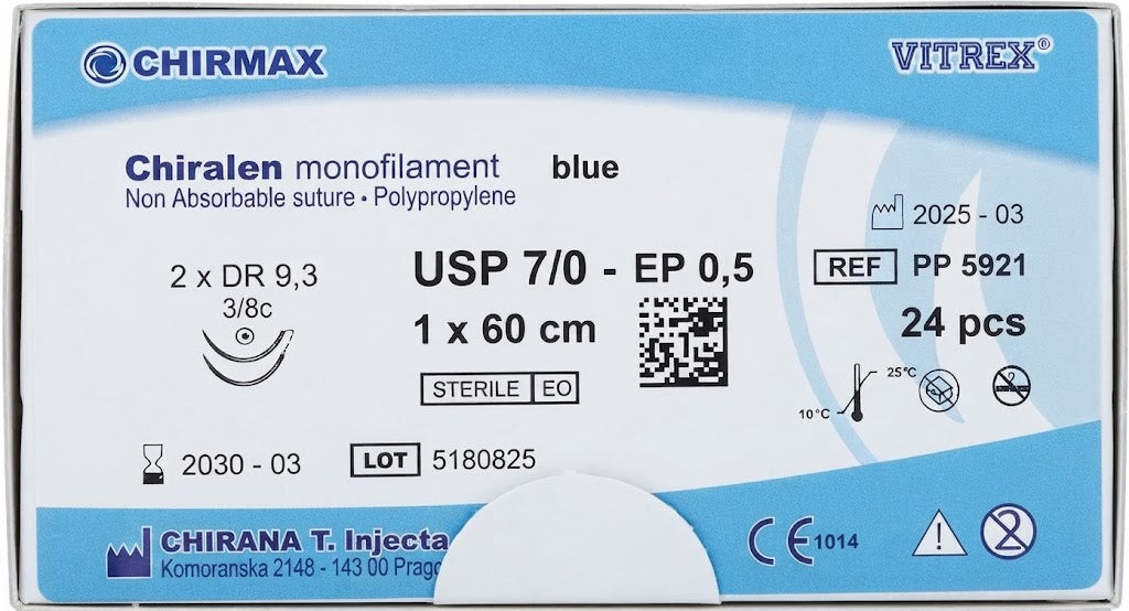 Suture chirurgiche non assorbibili Chiralen REF/PP 5921- VITREX - ALMAMED