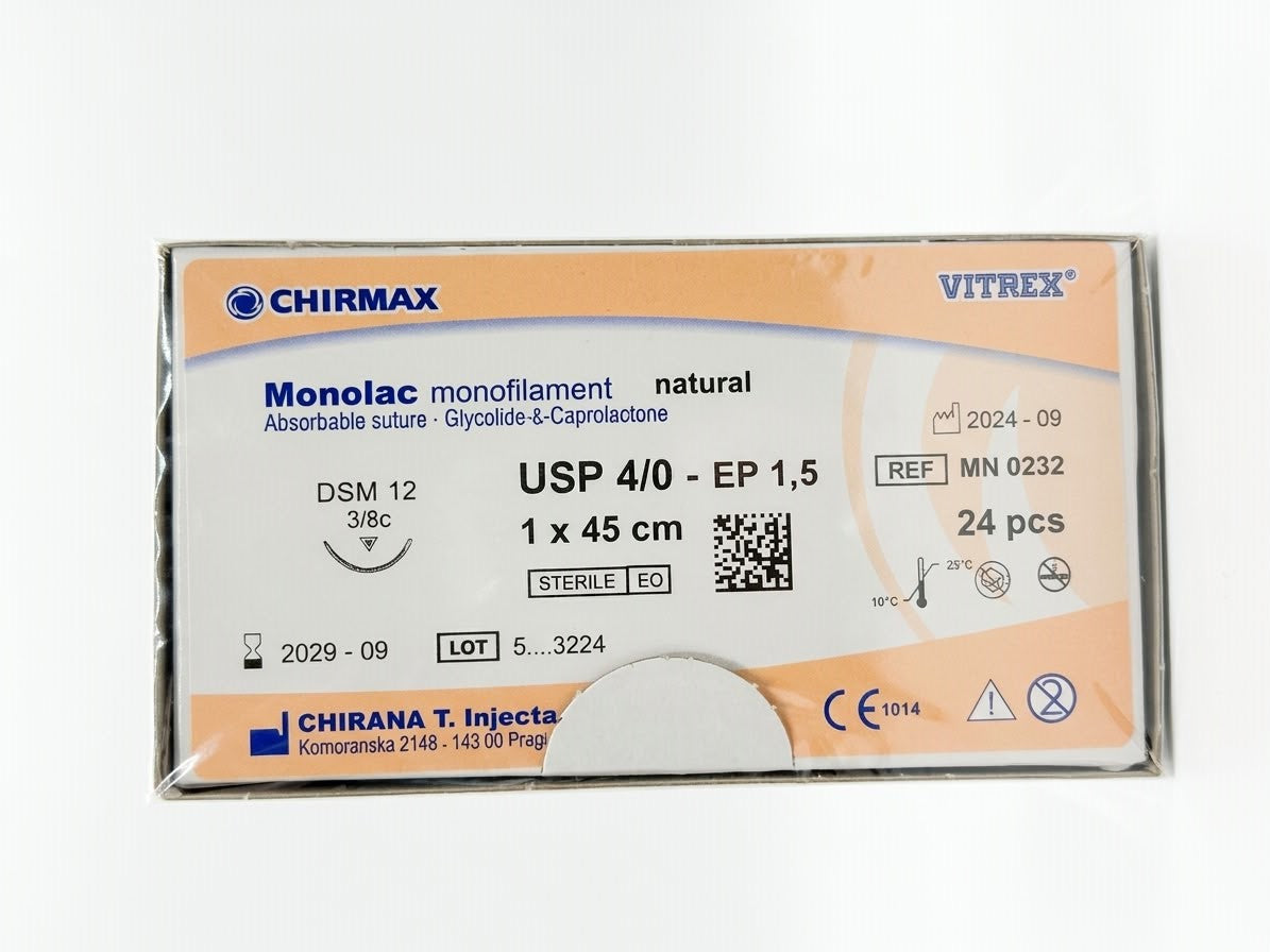 Suture chirurgiche assorbibili Monolac REF/MN 0232- VITREX - ALMAMED