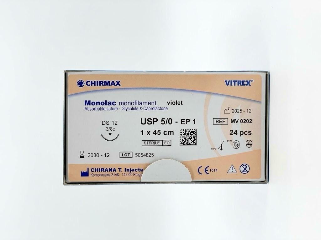 Suture chirurgiche assorbibili Monolac REF/MV 0202- VITREX - ALMAMED