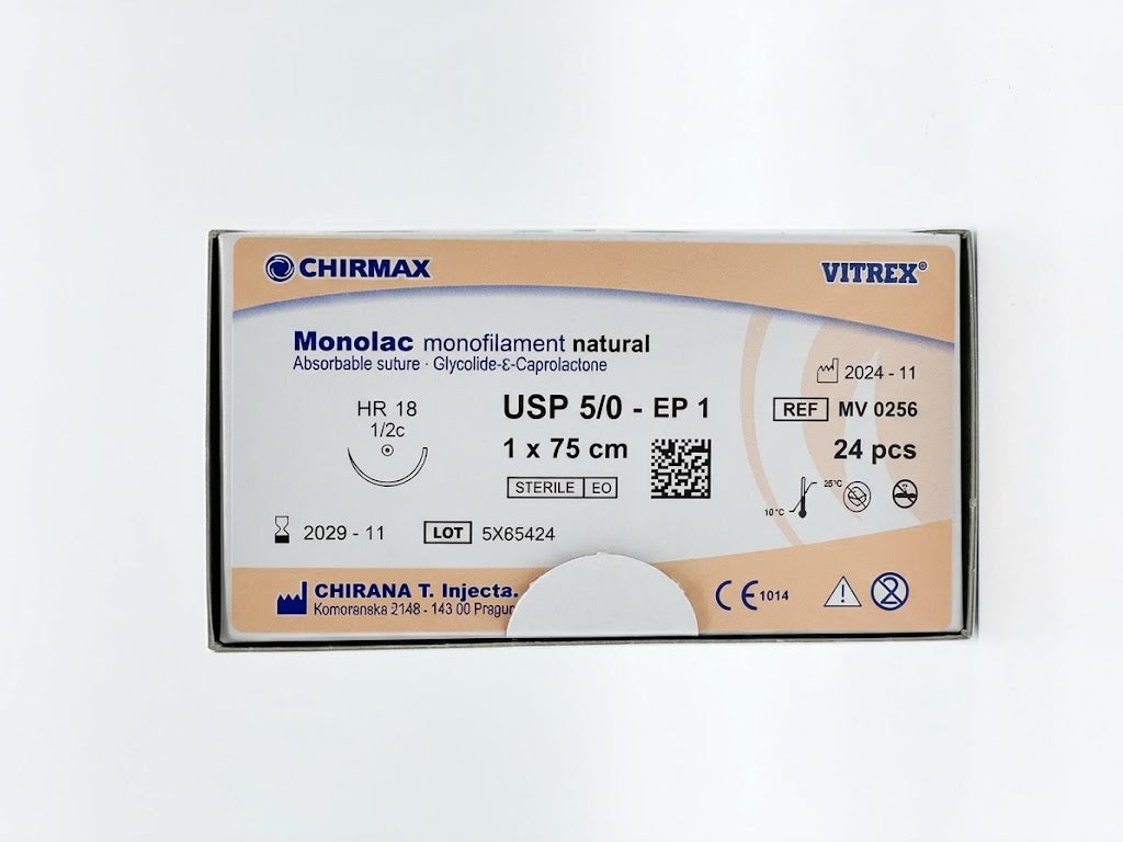 Suture chirurgiche assorbibili Monolac REF/MV 0256- VITREX - ALMAMED