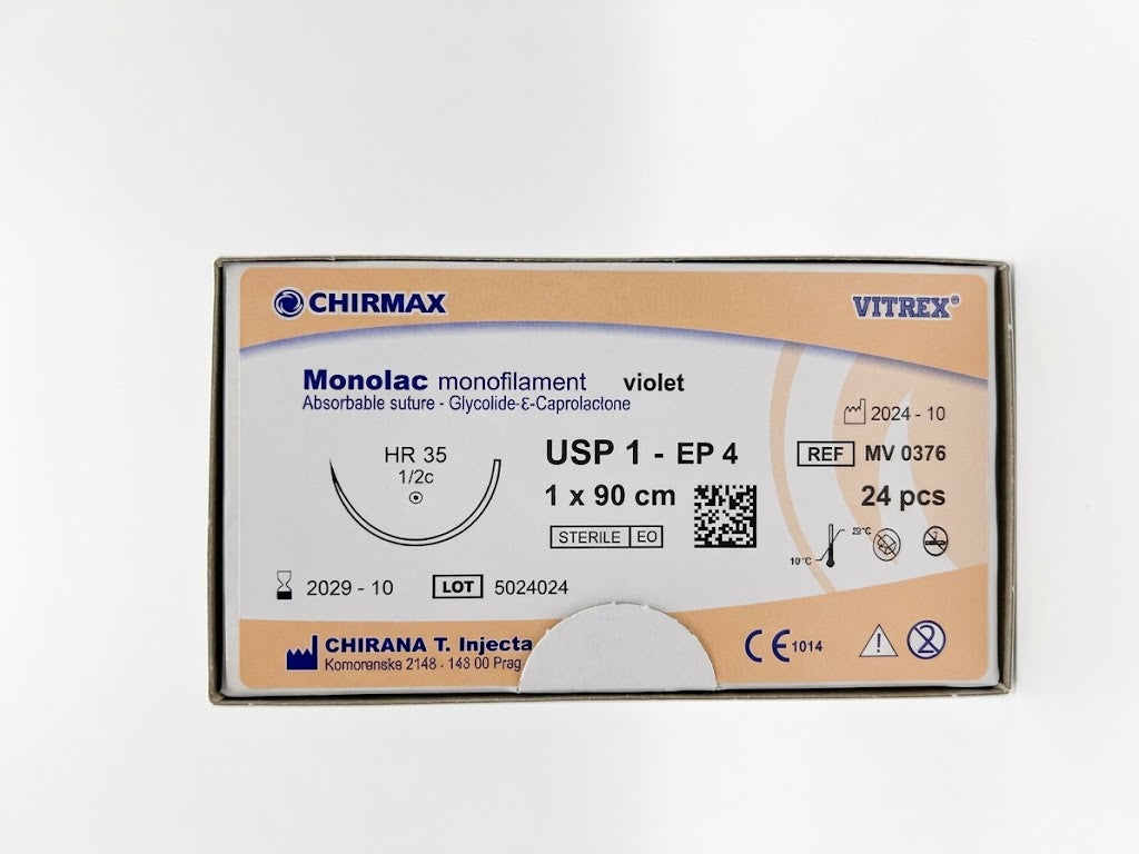Suture chirurgiche assorbibili Monolac REF/MV 0376- VITREX - ALMAMED