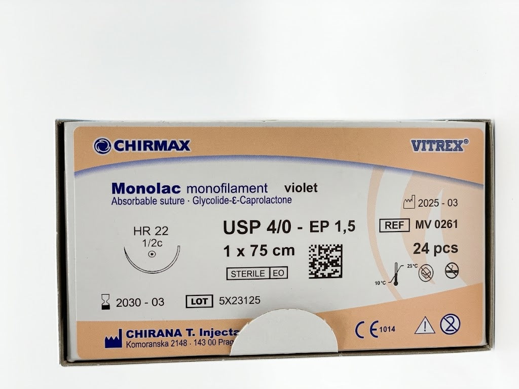 Suture chirurgiche assorbibili Monolac REF/MV 0261- VITREX - ALMAMED