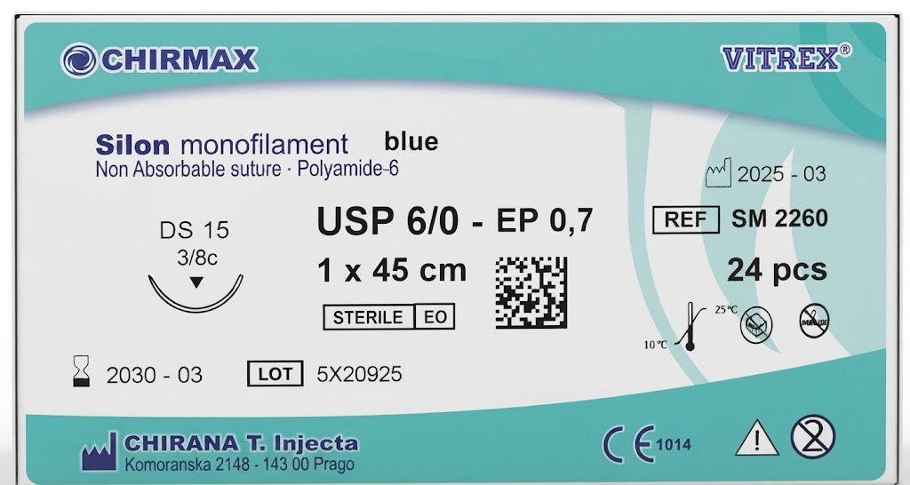 Suture chirurgiche non assorbibili Silon REF/SM 2260- VITREX - ALMAMED
