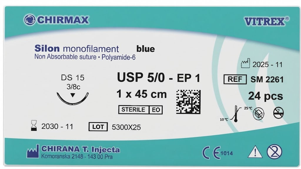 Suture chirurgiche non assorbibili Silon REF/SM 2261- VITREX - ALMAMED