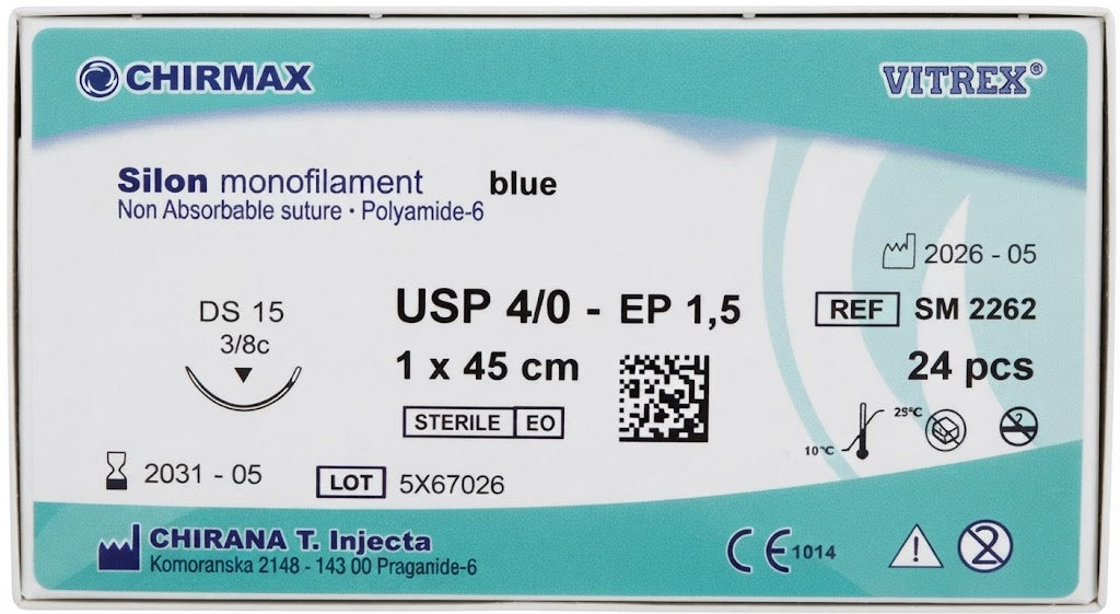 Suture chirurgiche non assorbibili Silon REF/SM 2262- VITREX - ALMAMED