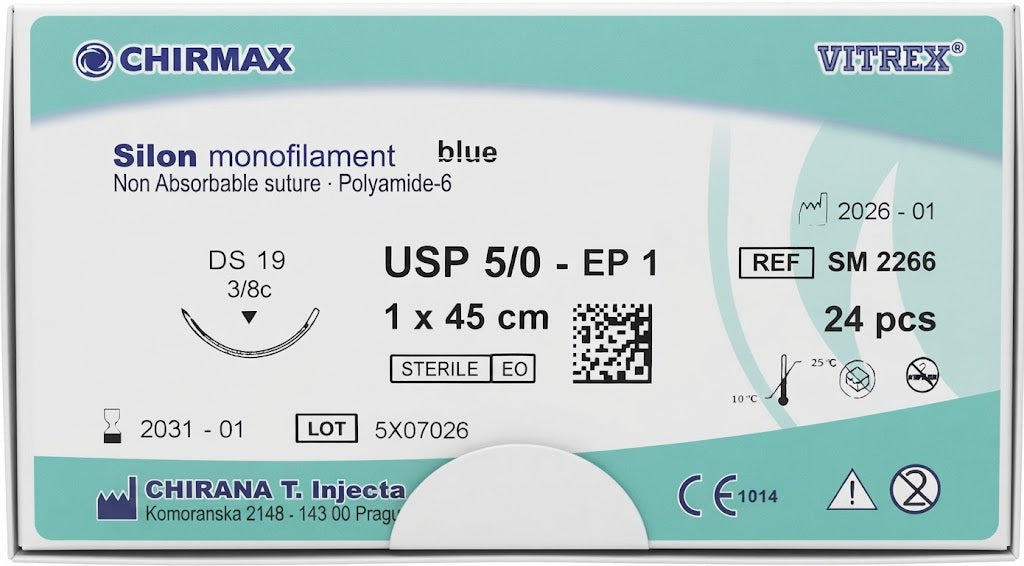 Suture chirurgiche non assorbibili Silon REF/SM 2266- VITREX - ALMAMED