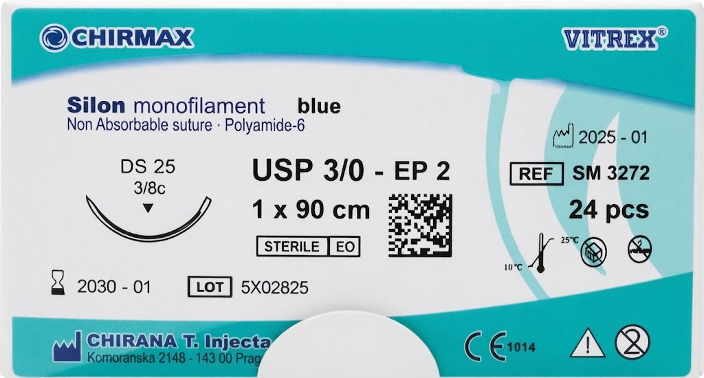 Suture chirurgiche non assorbibili Silon REF/SM 3272- VITREX - ALMAMED