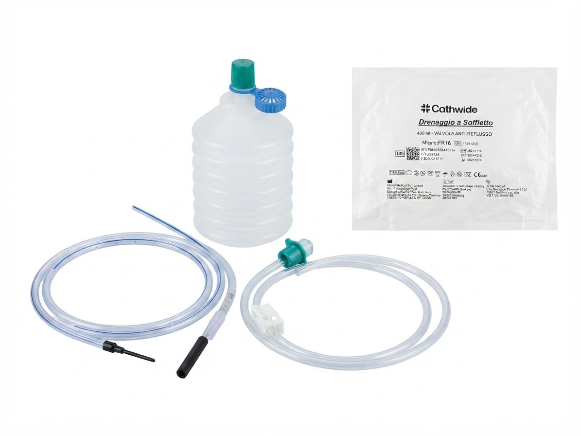 Drenaggio a soffietto 400ml - CATHWIDE - ALMAMED
